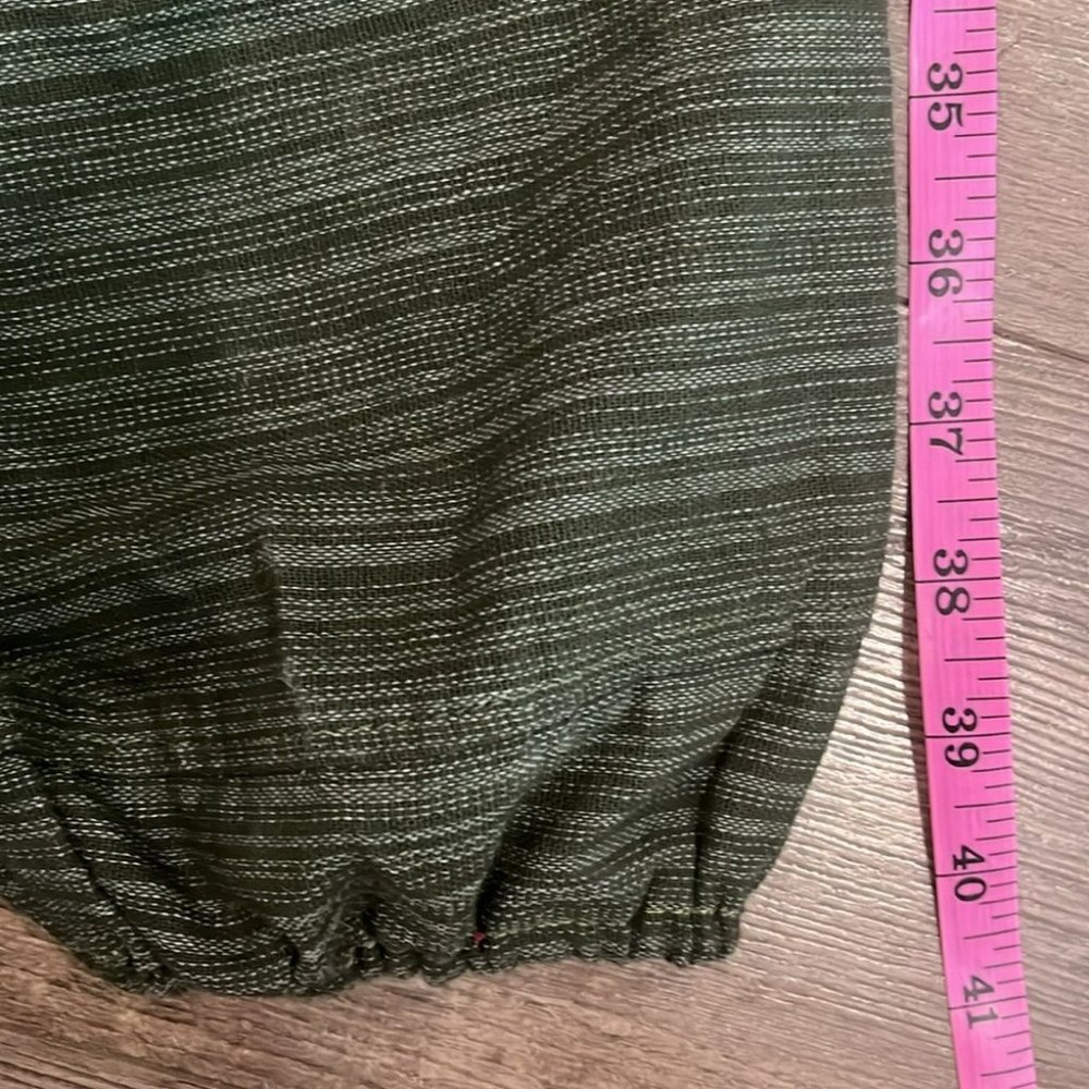 Harem pants, Green Rough cotton harem pants - Picture 8 of 8